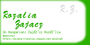 rozalia zajacz business card